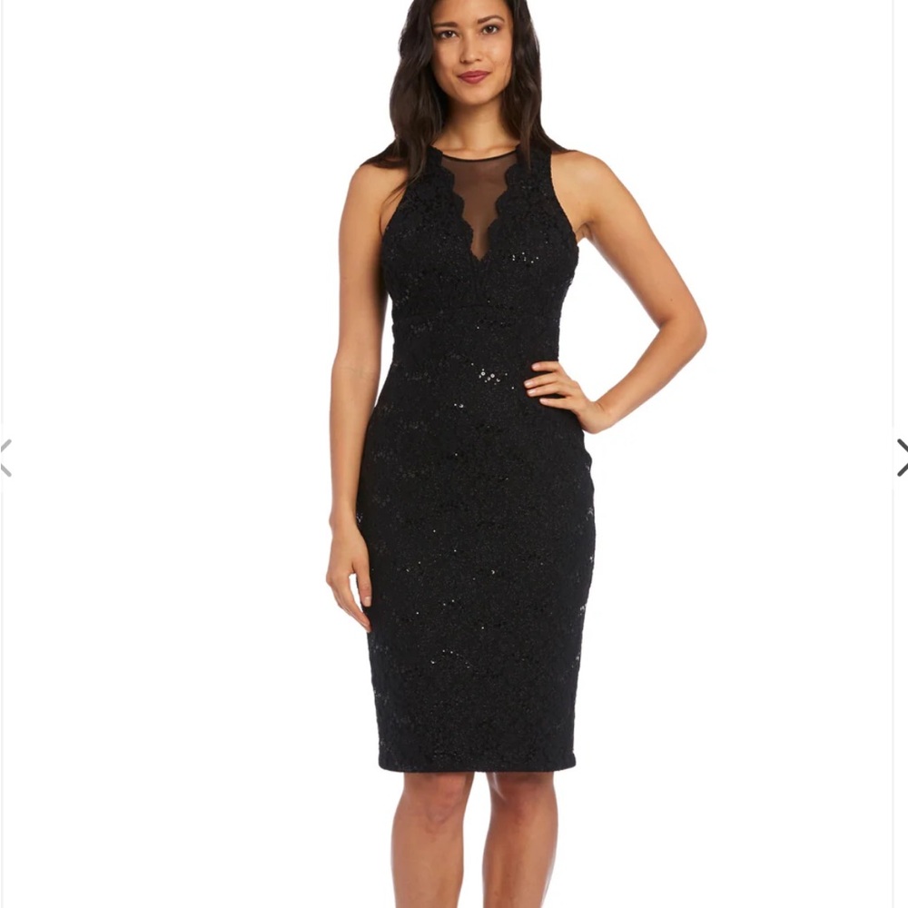 Nightway Black Cocktail Dress